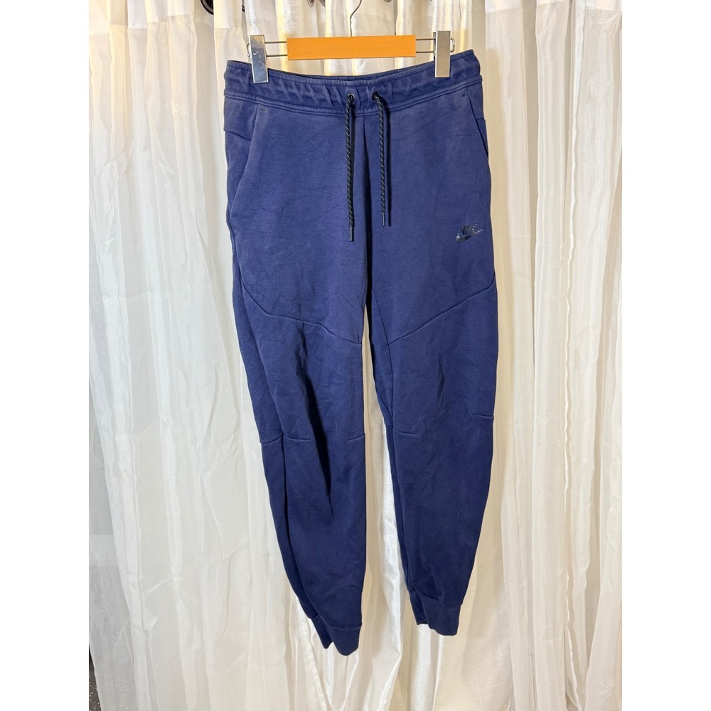 Nike Tech Fleece Joggers Mens Small Navy Blue Tapered Sweatpants CU4495-410